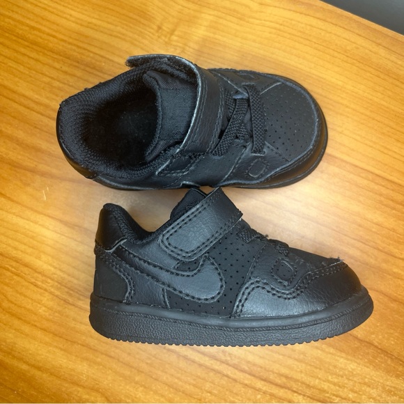 Toddler Nike Son of Force Low (TD) Black Strap Shoe / 615162 021 / Size 4c US - Picture 4 of 6